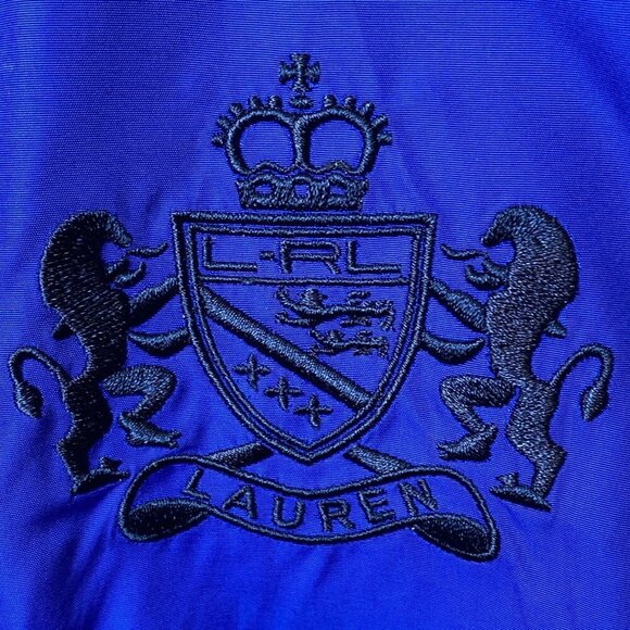 Ralph Lauren Women’s Sz M Crest Full Zip Reversible Golf Vest 6 Zip Pockets - Picture 5 of 14